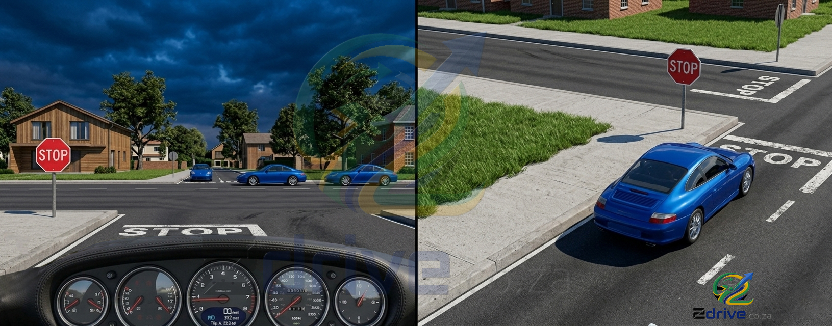 Drivers test road rules 
